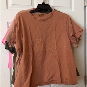 nuuds Short Sleeve Tee in Dusty Rust